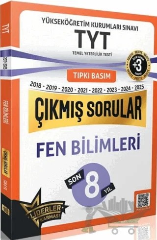 TYT Fen Bilimleri Son 8 Yıl Çıkmış Sorular – Kolektif – Liderler Karması Yayınları kitap kapağı