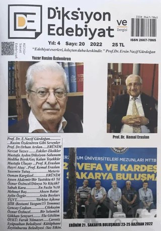 Diksiyon ve Edebiyat Dergisi Yıl: 4 Sayı: 20 2022 – Diksiyon ve Edebiyat Yayınları kitap kapağı