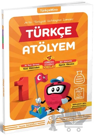 1. Sınıf TürkçeMino Türkçe Atölyem Soru Ve Etkinlik Kitabı – Mustafa Aygün, Tayyar İnceoğlu – Arı Yayıncılık kitap kapağı
