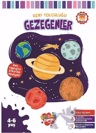 Uzay Yolculuğu Serisi – Gezegenler – Abdullah Karaca – Boyama Zamanı kitap kapağı