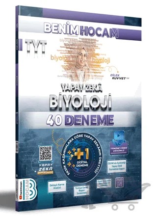TYT Yapay Zeka Biyoloji 40 Deneme Benim Hocam Yayınları – Dilek Kuvvet – Benim Hocam Yayınları kitap kapağı
