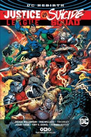 Justice League vs Suicide Squad – Joshua Williamson, Rom Willams, Tim Seeley – Yapı Kredi Yayınları kitap kapağı