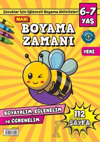 Maxi Boyama Zamanı 6 – İlhan Arlı – Maxi Yayıncılık kitap kapağı