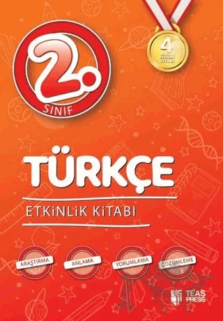 4 Aşamada Etkinlik Kitabı - 2. Sınıf Türkçe Etkinlik Kitabı – Kolektif – Teas Press kitap kapağı