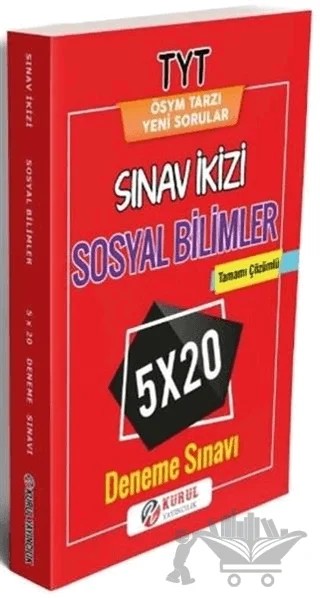 TYT Sosyal Bilimler Sınav ikizi Tamamı Çözümlü 5x20 Deneme Sınavı – Kolektif – Kurul Yayıncılık kitap kapağı
