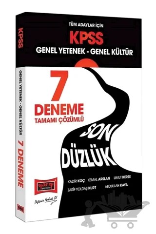 KPSS Tüm Adaylar İçin Genel Yetenek Genel Kültür Son Düzlük Tamamı Çözümlü 7 Deneme – Kolektif – Yargı Yayınevi kitap kapağı