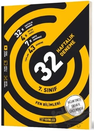 7. Sınıf Fen Bilimleri 32 Haftalık Deneme – Kolektif – Hız Yayınları kitap kapağı