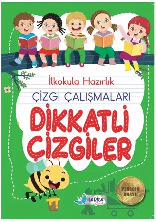 5-6 Yaş İlkokula Hazırlık Dikkatli Çizgiler – Safiye Seval Savaş – Harika Çocuk Yayınları kitap kapağı