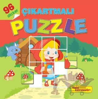Masal Kahramanları - Çıkartmalı Puzzle – Kolektif – Koloni Çocuk kitap kapağı