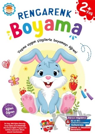 Rengarenk Boyama 2 Yaş – Kolektif – Boyama Zamanı kitap kapağı