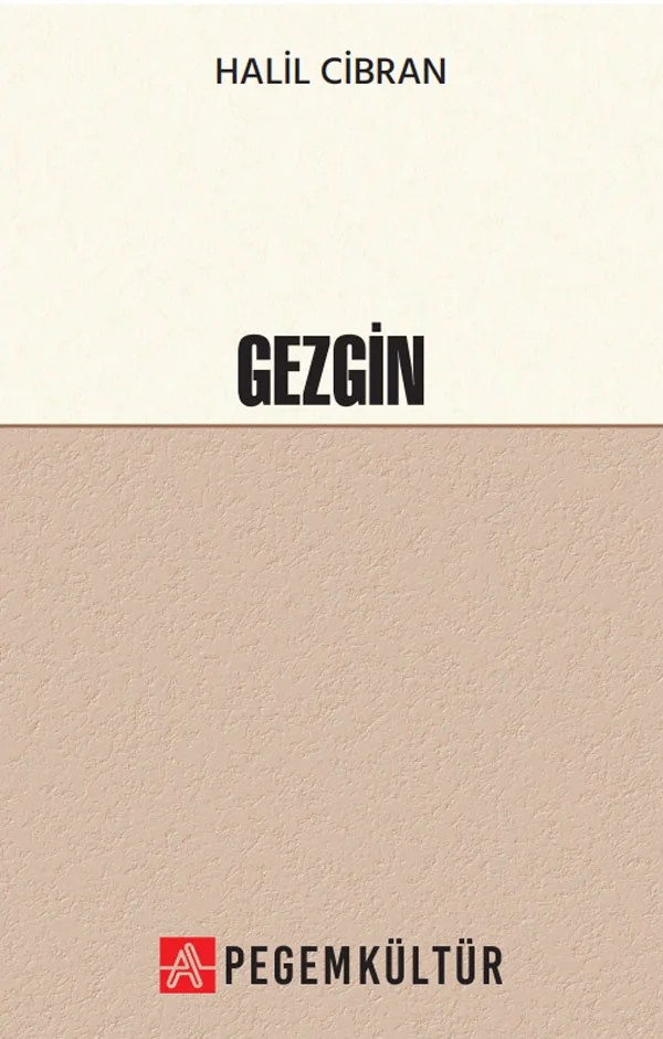 Gezgin – Pegem Kültür kitap kapağı
