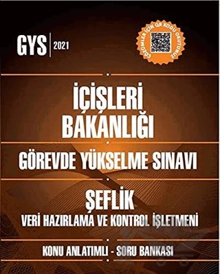 İçişleri Bakanlığı Görevde Yükselme Sınavı Şef Unvanı - Veri Hazırlama Ve Kontrol İşletmeni Sınavı Konu Anlatımlı Soru Bankası – Kolektif – Pegem Akademi Yayıncılık kitap kapağı