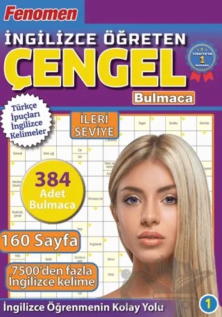 Fenomen İngilizce Öğreten Çengel Bulmaca İleri Seviye – Bertan Kodamanoğlu – Maxi Yayıncılık kitap kapağı