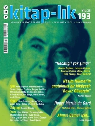 Kitap-lık Sayı: 193 İki Aylık Edebiyat Dergisi Eylül - Ekim 2017 – Yapı Kredi Yayınları kitap kapağı