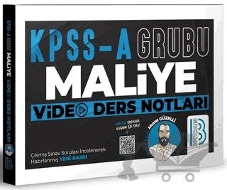 KPSS A Grubu Maliye Video Ders Notları – Murat Güzelli – Benim Hocam Yayınları kitap kapağı