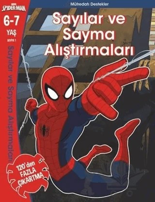 Marvel Spider-Man Sayılar ve Sayma Alıştırmaları – Chris Andrew – Beta Kids kitap kapağı