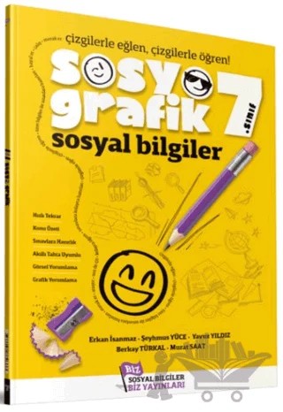 7. Sınıf Sosyal Bilgiler Sosyografik Çizgilerle Öğrenme – Kolektif – Biz Yayınları kitap kapağı