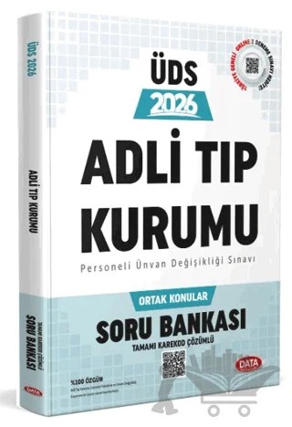 Data Yayınları Adli Tıp Kurumu 2026 ÜDS Ortak Konular Soru Bankası (Tamamı Karekod Çözümlü ) – Kolektif – Data Yayınları kitap kapağı