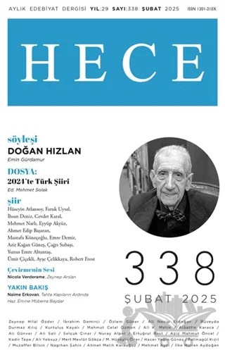 Hece Dergisi - Sayı 338 Şubat 2025 – Hece Dergisi kitap kapağı