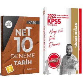 2022 Hangi KPSS Tarih 15 Deneme + İndeks Akademi Tarih Net 10 Deneme 2'li Set – Kolektif – Hangi KPSS Yayınları kitap kapağı