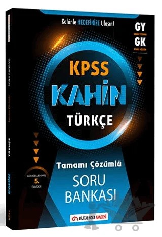 Genel Yetenek Kahin Türkçe Tamamı Çözümlü Soru Bankası – Kolektif – Dijital Hoca kitap kapağı