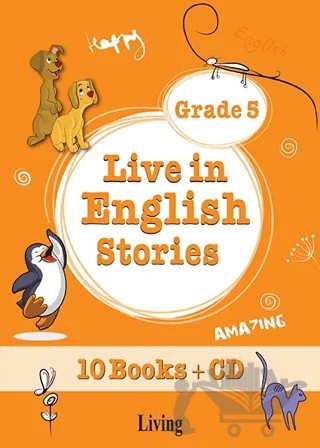 Live in English Stories Grade 5 - 10 – Seval Deniz – Living English Dictionary kitap kapağı