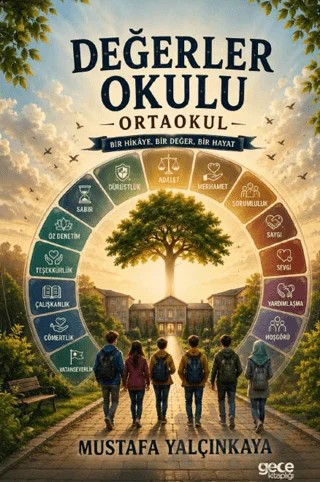Değerler Okulu – Mustafa Yalçınkaya – Gece Kitaplığı kitap kapağı
