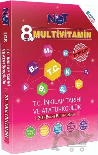 8. Sınıf LGS 1. Dönem T.C. İnkılap Tarihi ve Atatürkçülük Multivitamin 20 Branş Bitirme Sınavı – Kolektif – Bi Not Yayınları kitap kapağı