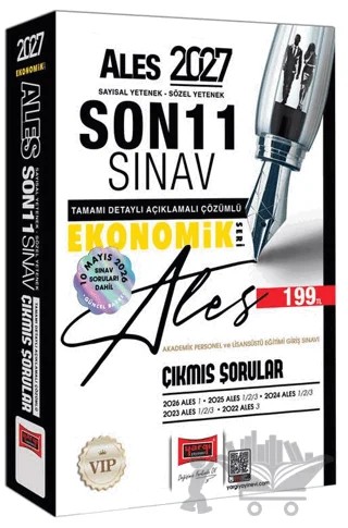 2027 ALES Sayısal-Sözel Yetenek Son 11 Sınav Çıkmış Sorular (Ekonomik Seri) – Kolektif – Yargı Yayınevi kitap kapağı