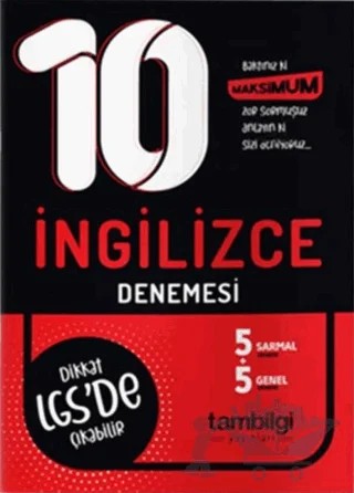 8. Sınıf LGS İngilizce 10 Deneme – Kolektif – Tambilgi Yayınları kitap kapağı