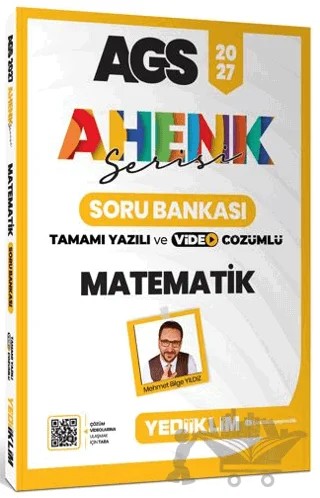 2027 MEB AGS Ahenk Serisi Matematik Tamamı Yazılı ve Video Çözümlü Soru Bankası – Mehmet Bilge Yıldız – Yediiklim Yayınları kitap kapağı