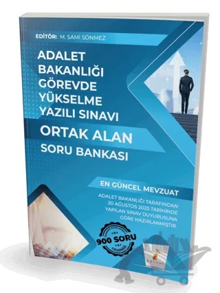 GYS Adalet Bakanlığı Görevde Yükselme Yazılı Sınavı Ortak Alan Soru Bankası – M. Sami Sönmez – Pelikan Tıp Teknik Yayıncılık kitap kapağı