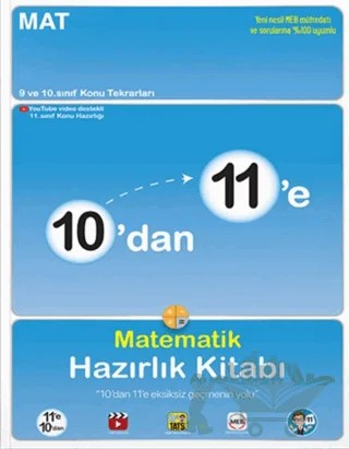 10'dan 11'e Matematik Hazırlık Kitabı – Kolektif – Tonguç Akademi kitap kapağı