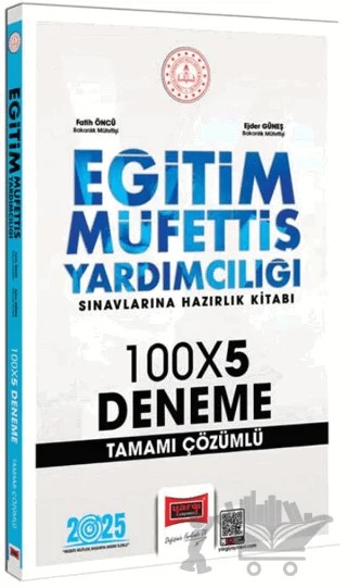 2025 Eğitim Müfettiş Yardımcılığı Sınavlarına Hazırlık Kitabı 100x5 Tamamı Çözümlü Deneme – Kolektif – Yargı Yayınevi kitap kapağı