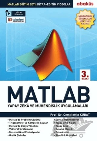 Matlab - Yapay Zeka ve Mühendislik Uygulamaları – Cemalettin Kubat – Abaküs Kitap kitap kapağı
