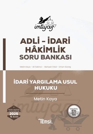 İmtiyaz İdari Yargılama Usul Hukuku Soru Bankası – Metin Kaya – Temsil Kitap kitap kapağı