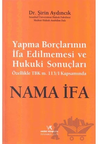 Nama İfa – Şirin Aydıncık – Vedat Kitapçılık kitap kapağı