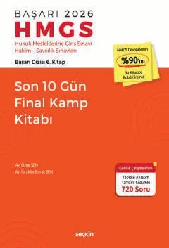 BAŞARI HMGS Son 10 Gün Final Kamp Kitabı – Özge Şen, İbrahim Burak Şen – Seçkin Yayıncılık kitap kapağı