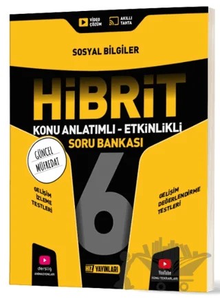 6. Sınıf Hibrit Sosyal Bilgiler Soru Bankası – Kolektif – Hız Yayınları kitap kapağı