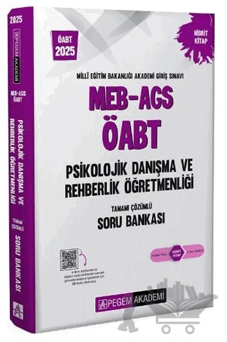 2025 MEB-AGS-ÖABT Psikolojik Danışma ve Rehberlik Tamamı Çözümlü Soru Bankası – Kolektif – Pegem Akademi Yayıncılık kitap kapağı