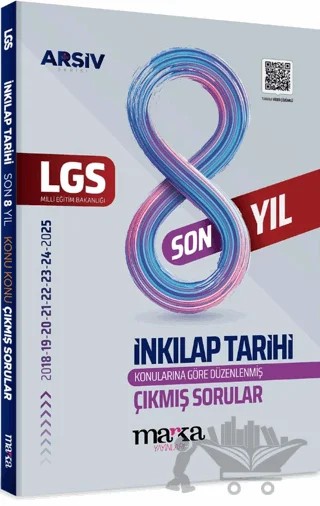 LGS İnkilap Konu Konu Çıkmış Sorular Son 8 Yıl – Kolektif – Marka Yayınları kitap kapağı