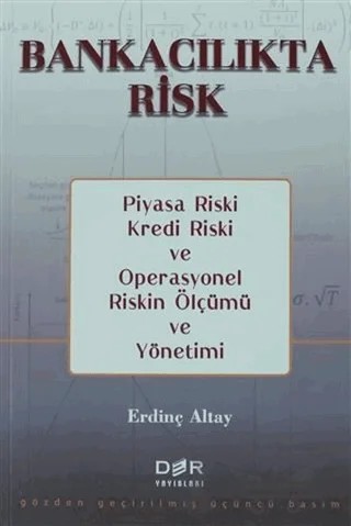 Bankacılıkta Risk – Erdinç Altay – Der Yayınları kitap kapağı