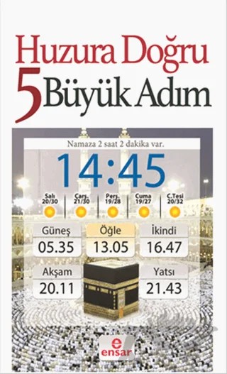 Huzura Doğru 5 Büyük Adım – Demet Tezcan – Ensar Neşriyat kitap kapağı