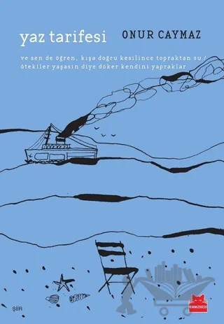 Yaz Tarifesi – Onur Caymaz – Kırmızı Kedi Yayınevi kitap kapağı