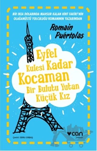 Eyfel Kulesi Kadar Kocaman Bir Bulutu Yutan Küçük Kız – Romain Puertolas – Can Yayınları kitap kapağı
