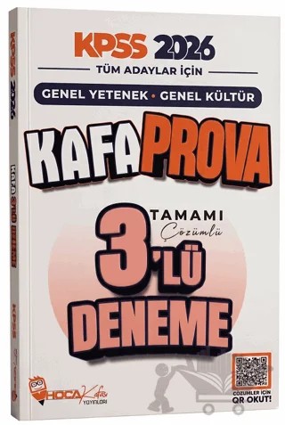 2026 KPSS Genel Yetenek Genel Kültür Kafa Prova 3 Deneme – Kolektif – Hoca Kafası Yayınları kitap kapağı