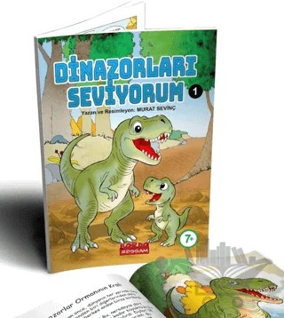 Dinazorları Seviyorum 1 – Murat Sevinç – Bordo Ressam kitap kapağı