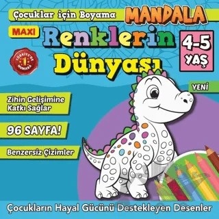 Maxi Mandala Renklerin Dünyası Mandala 10 – İlhan Arlı – Maxi Yayıncılık kitap kapağı