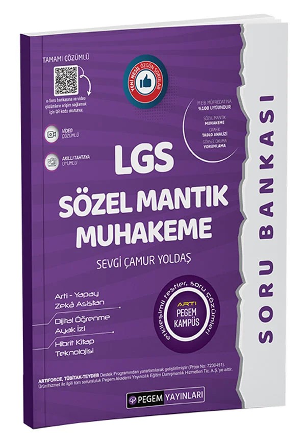 LGS Sözel Mantık Muhakeme Soru Bankası – Pegem Akademi Yayıncılık kitap kapağı