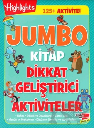 Jumbo Kitap Dikkat Geliştirici Aktiviteler – Kolektif – Dikkat Atölyesi Yayınları kitap kapağı